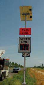 Solar Powered Work Zone Speed System